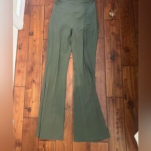 Lululemon Olive Green High-Rise Flared Yoga Pants Size 8